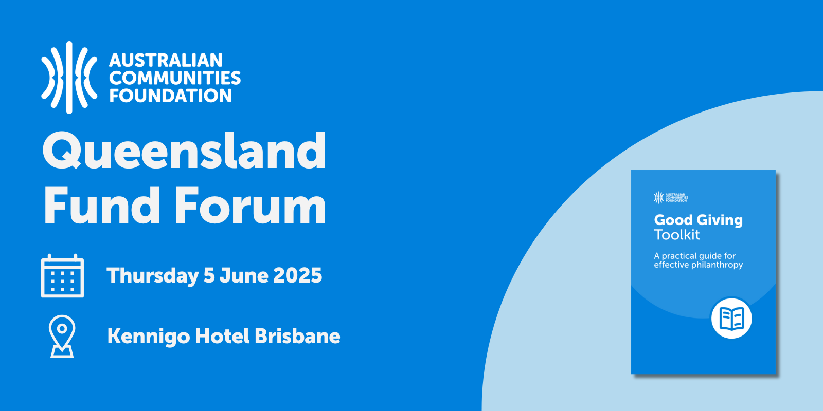 Queensland Fund Forum: Introducing our Good Giving Toolkit