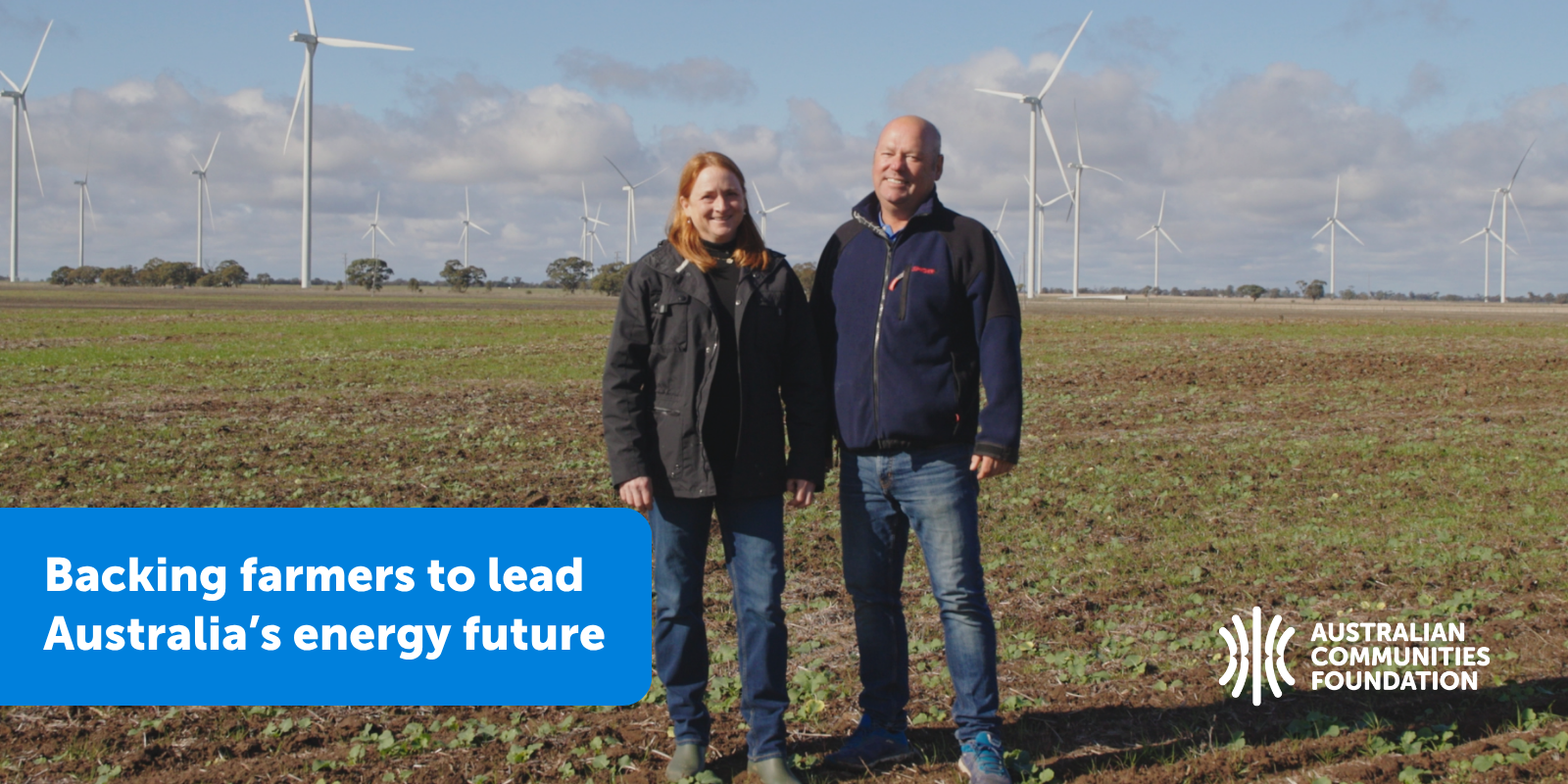 Backing farmers to lead Australia’s energy future – $160k raised, $300k goal