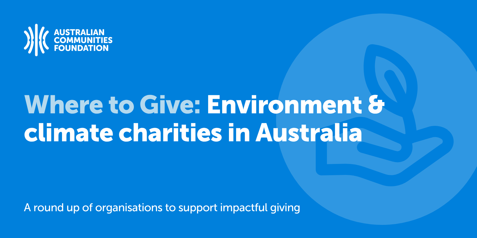 Environment and climate charities in Australia