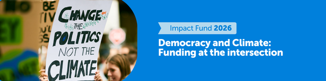Democracy and Climate: Funding at the intersection