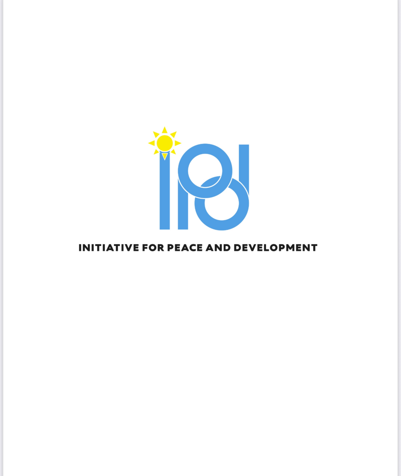 INITIATIVE FOR PEACE AND DEVELOPMENT IPD LTD